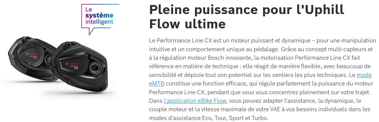 Slide Bosch Performance CX Smart system 2022